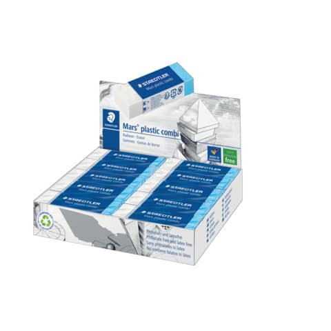 Gomma Staedtler Mars® Plastic Combi bianca/blu - 526 508